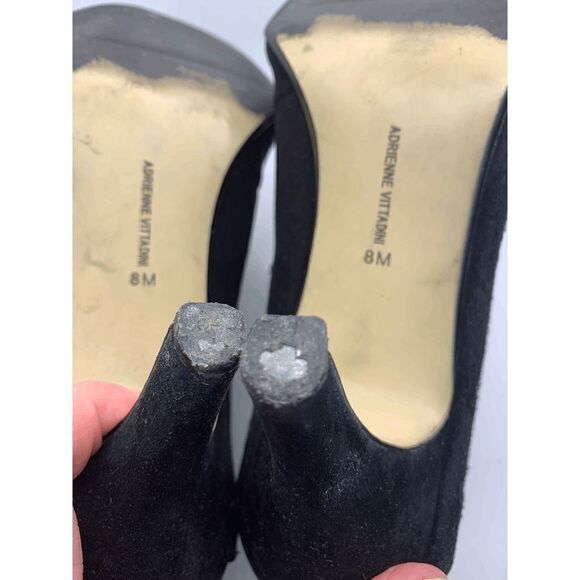 Adrienne Vittadini Black Suade Heel - Picture 5 of 5